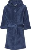 Kinder Bademantel Fleece uni blau