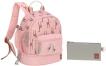 Lässig Kindergartenrucksack Giraffe rosa