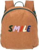 Lässig Kindergartenrucksack Mini Cord Smile braun