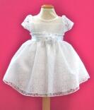 ceci kid festliches Babykleid Taufkleid Spitze weiß