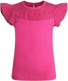 Happy Girls Mädchen T-Shirt Lochstickerei pink