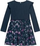 DANAMADE Mädchen Kinder Kleid Schmetterling Malea blau