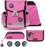 Belmil Schulranzen-Set Classy Plus 5-tlg. Pink Black