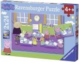 Ravensburger Puzzle 2x24 Teile Peppa in der Schule