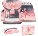 Belmil Schulranzen-Set Classy 4-tlg. Ballerina schwarz rosa