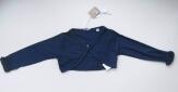 Sarabanda Strickjacke Baby Bolero mit Rüschen blau