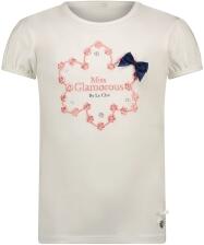 Le Chic Mädchen T-Shirt Kurzarm Glamour weiß