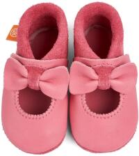 Orangenkinder Baby Schuhe aus Leder Krabbelschuhe Ballerina rosa