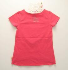 Mädchen T-Shirt mit Pailletten-Herz rot