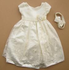 ceci kid festliches Babykleid Taufkleid Maria ivory