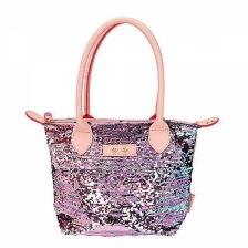 Kinder Handtasche Pailletten Trend Love rosa