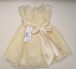 ceci kid festliches Babykleid Taufkleid Spitze ivory