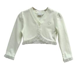 Baby Bolero mit Tüll-Rüschen weiß