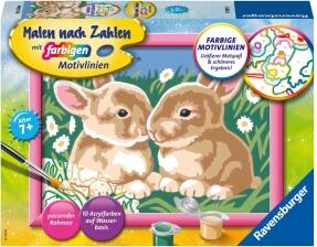 Ravensburger Malen nach Zahlen Niedliche Hasen