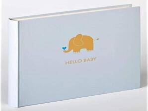 walther Babyalbum Fotoalbum Hallo Baby blau