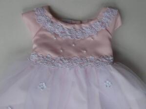 Kid Collection Babykleid Taufkleid Katherina rosa