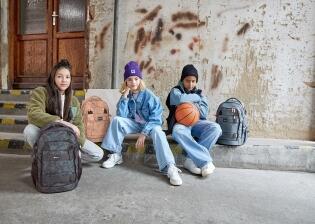 Lässig Schulrucksack Bold Spots blau