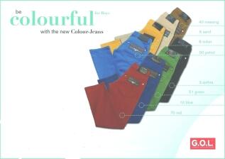 G.O.L. Jungen COLOUR JEANS Röhre Slim Fit rot