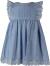 Happy Girls Kinderkleid Sommerkleid mit Lochstickerei blau