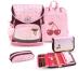 Belmil Premium Schulranzen-Set Compact Plus 5-tlg. Kirschen rosa