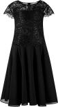 Happy Girls Teens Kleid festlich Konfirmation Spitze schwarz